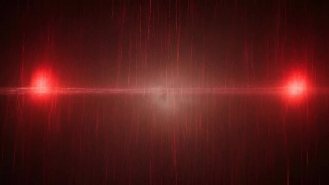 Red Black Grunge Horror Creepy Abstract Light Beam with Dark Rain, Glowing Red Glow, Dark Background, Dramatic Glow, Eerie Atmosphere, Dark Texture