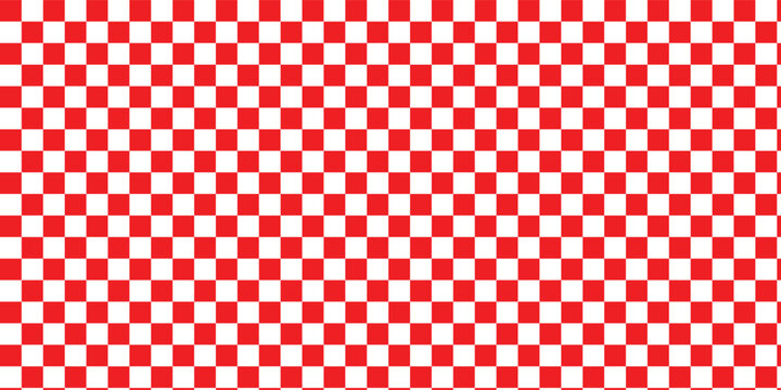 Red and white checkerboard frame. Black White Checkered Border. Classic checkered race flag car finish line or start line. Twisted checkered funky background. 90s, 00s aesthetic.