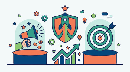 Obraz premium Business Strategy and Marketing Concepts.