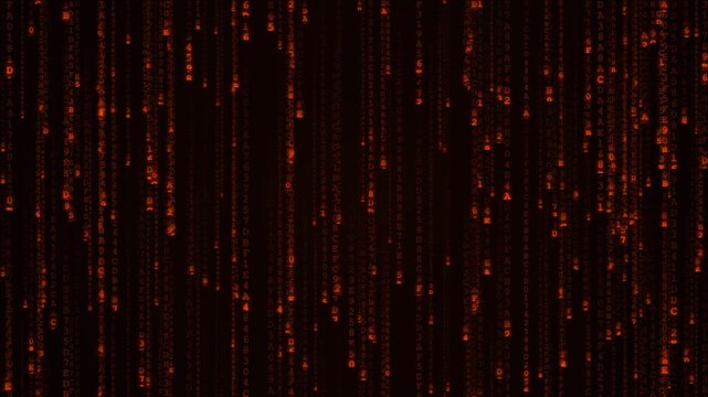 Matrix Code Rain in Dark Neon Digital Background for Dynamic Cyber Tech Scenes and Data Visuals