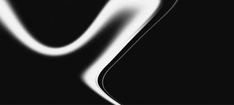 Abstract Liquid Chrome Texture Background with Dark Grainy Gradient and Retro Cyberpunk Aesthetic