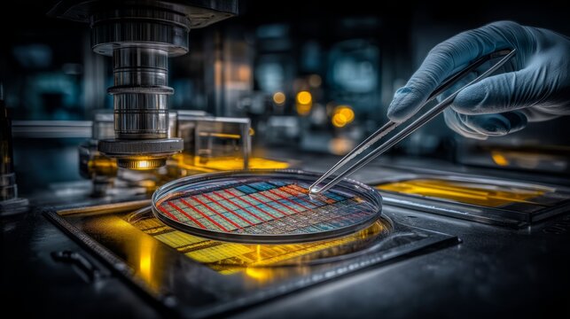 High Precision Semiconductor Wafer Inspection in Cleanroom Environment