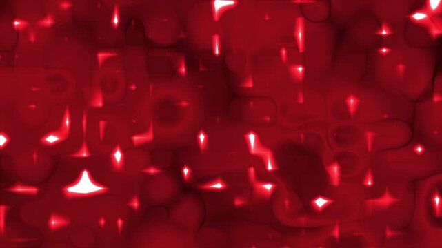 Red abstract pattern suitable for backgrounds, prints, and digital designs. Glowing shapes add a modern touch to designs.