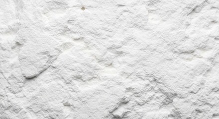 Obraz premium White powder texture with rough surface and shadows, abstract background