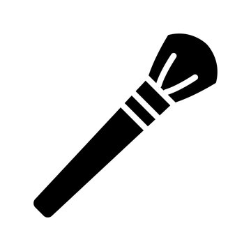 Inclined makeup brush icon