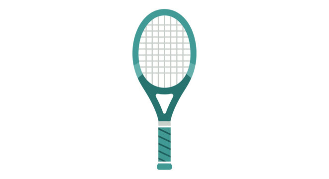 Tennis Racket Sports Equipment Closeup.