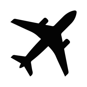 silhouette of airplane