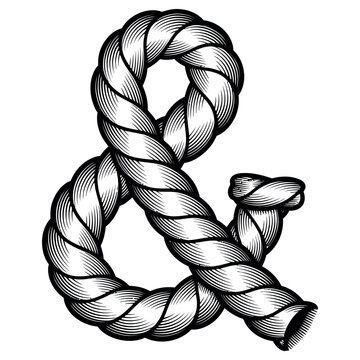 infinity symbol knot rope loop vector illustration minimal design