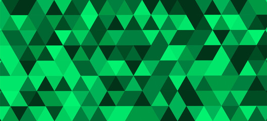 Fototapeta premium Light Green vector triangle mosaic texture. Shining colored illustration in a Brand new style. Template for a cell phone background.