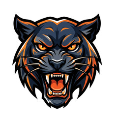 Obraz premium Panther head illustration vector
