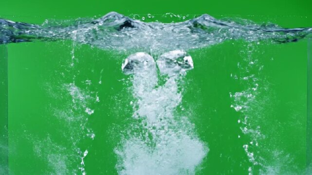 Water splashing and bubbling