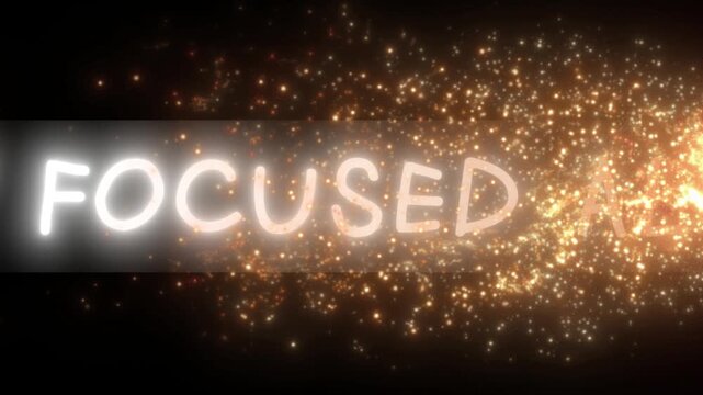 &ldquo;STAY FOCUSED ALWAYS&rdquo; handwritten white typography animation on black background, smooth cinematic motion, minimal motivational aesthetic, modern clean style, high contrast, artistic marker font.focus