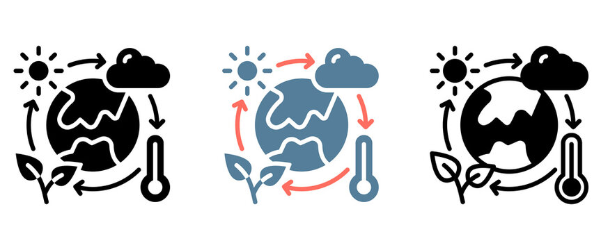 World Environment Day Icon Collection Set  Glyph & Mixed Style  