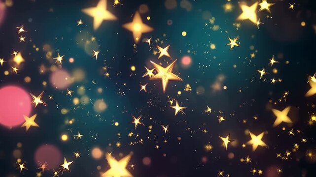 Celestial Sparkles: An enchanting cosmic display of shimmering stars against a deep, alluring backdrop.