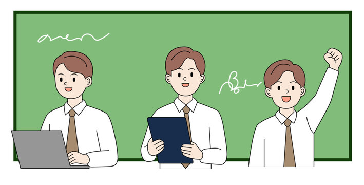 office worker set