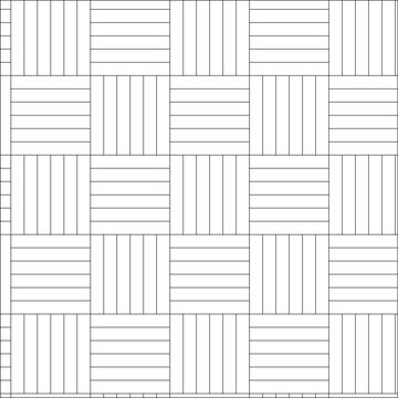 Vector wall and tile surface pattern texture CAD set for landscape architecture.