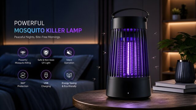 Electric charge mosquito killer lamp 