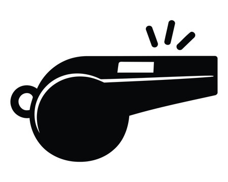Whistle Icon with Sound