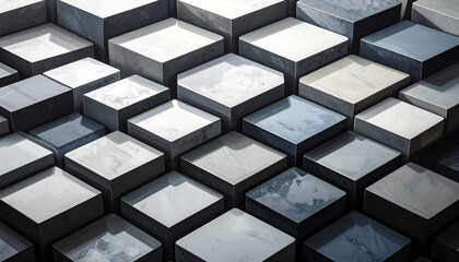 Abstract geometric cubes background