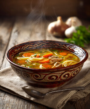 Traditional Polish Tripe Soup with Marjoram &ndash; AI Generative