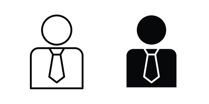 Man icon vector concept set