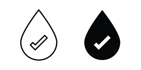 Purity tested icon vector concept set © Cristiane