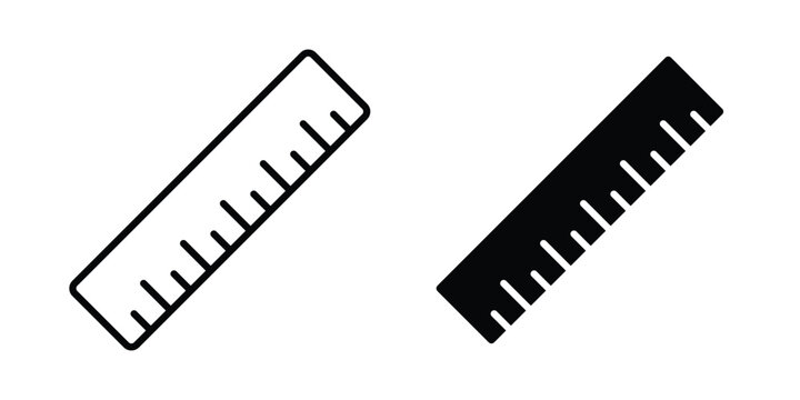 Ruler icon vector concept set