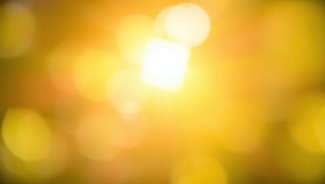 Golden Luminescence: Abstract artistic photography highlighting a soft, sun-kissed bokeh effect, creating a warm, dreamy atmosphere with a burst of sunlight.