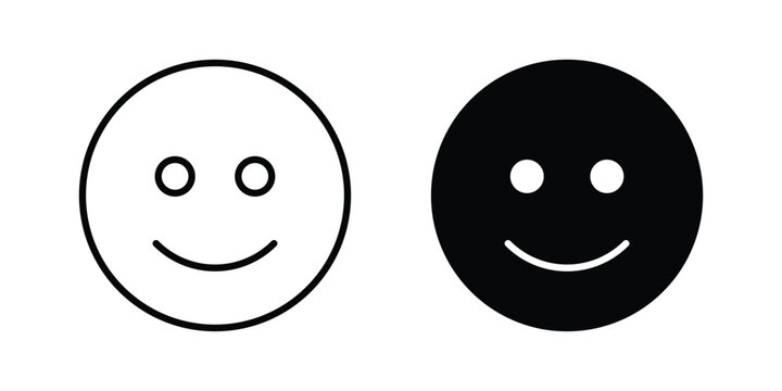 Smile icon vector concept set