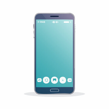 Illustration of a Smartphone with Icons