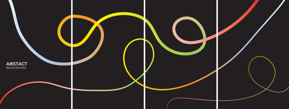 Vibrant multicolor abstract background with gradient lines.