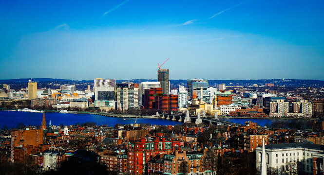 The Cambridge Skyline and the Charles River from Boston 