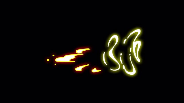 ellow sci-fi laser blast gunshot vfx with stylized spark effects
