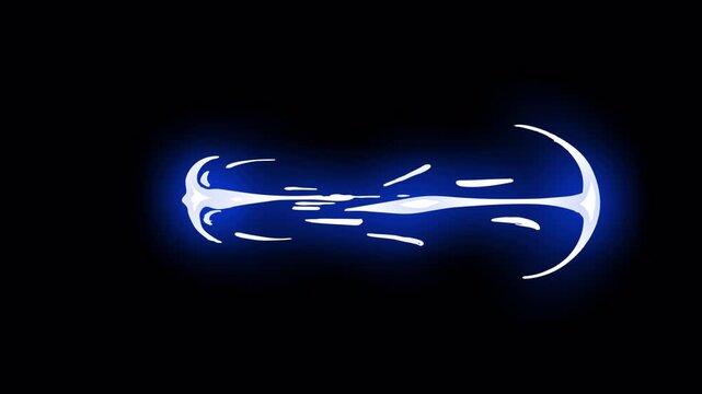 Blue magic shockwave burst gunshot vfx