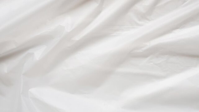 White plastic bag texture background stop motion