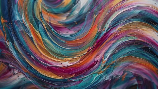 abstract background with colorful waves