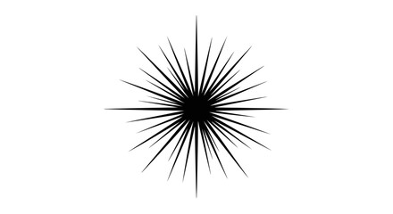 Fototapeta premium A black and white image of a starburst
