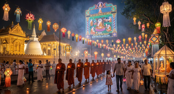 Vesak festival in Sri Lanka