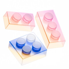 Obraz premium 3D Cute School Kids Icon Teacher Education Preschool Kindergarten Toy Children Study Learning Academic Cartoon