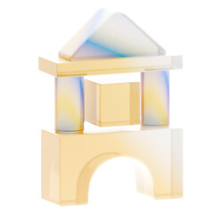 Obraz premium 3D Cute School Kids Icon Teacher Education Preschool Kindergarten Toy Children Study Learning Academic Cartoon