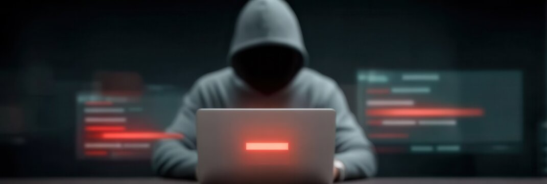 A hacker manages to breach the perimeter via a cyber attack while security defense and protection systems respond.