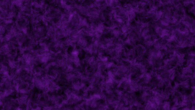 Abstract mystical wispy purple smoke movement background loop creating an ethereal flowing cloud texture