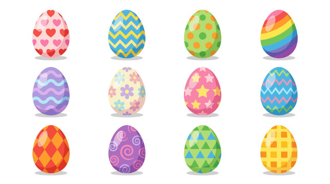 colorful easter eggs