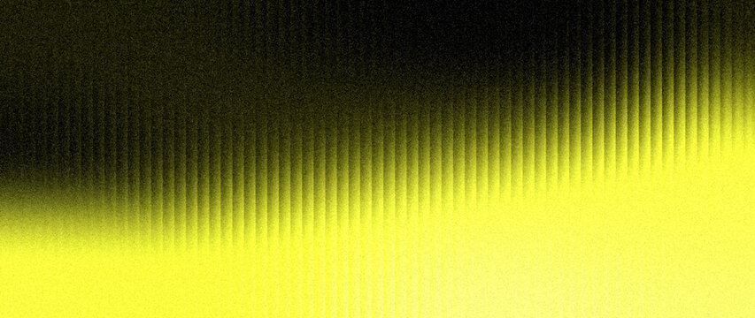 Yellow vertical ribbed glass backdrop with grainy noise effect for wide website hero header and panoramic tech banner mockup.
