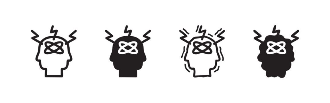 Crying Person Icons: Outline, Solid, Textured, and Jagged