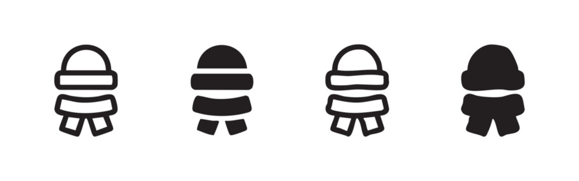 Bottom of shoe or boot icons set