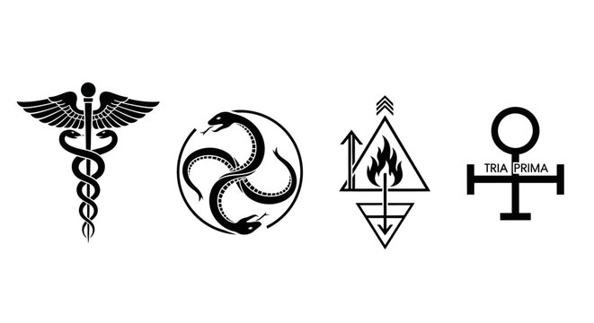 Collection of Esoteric Symbols and Alchemical Icons