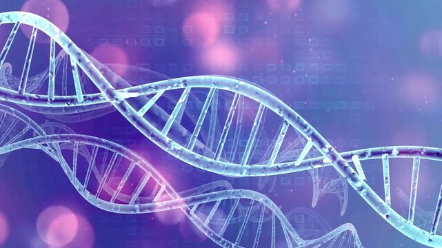 Abstract DNA Double Helix Structure.