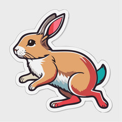 Obraz premium Cartoon Rabbit Illustration