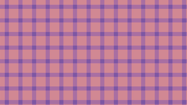 A soft rose pink and purple gingham pattern forms a charming checkered textile surface